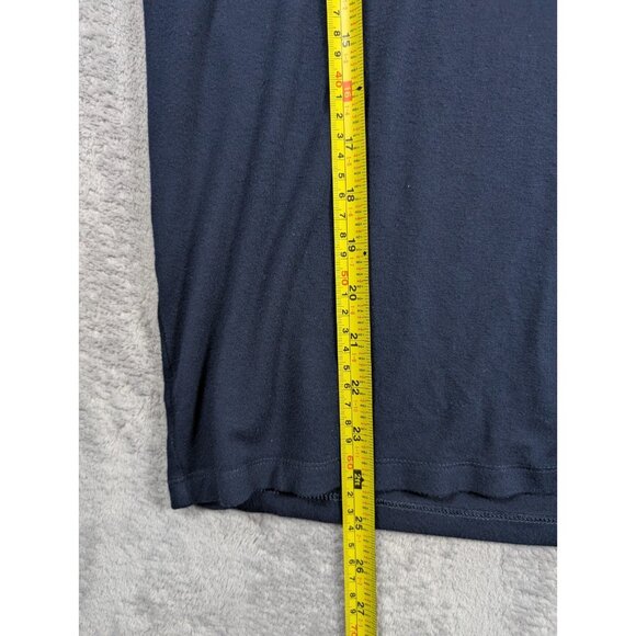 Lauren Ralph Lauren Womens Top Plus Size 2X Navy Flutter Sleeve V-Neck Blouse - Picture 5 of 6